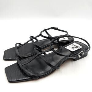 Steven by Steve Madden Hapi Sandals Slip-On Women's Black Size US11 EU42